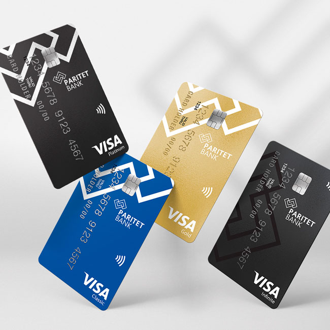 Паритетбанк, Дизайн карточки, Visa