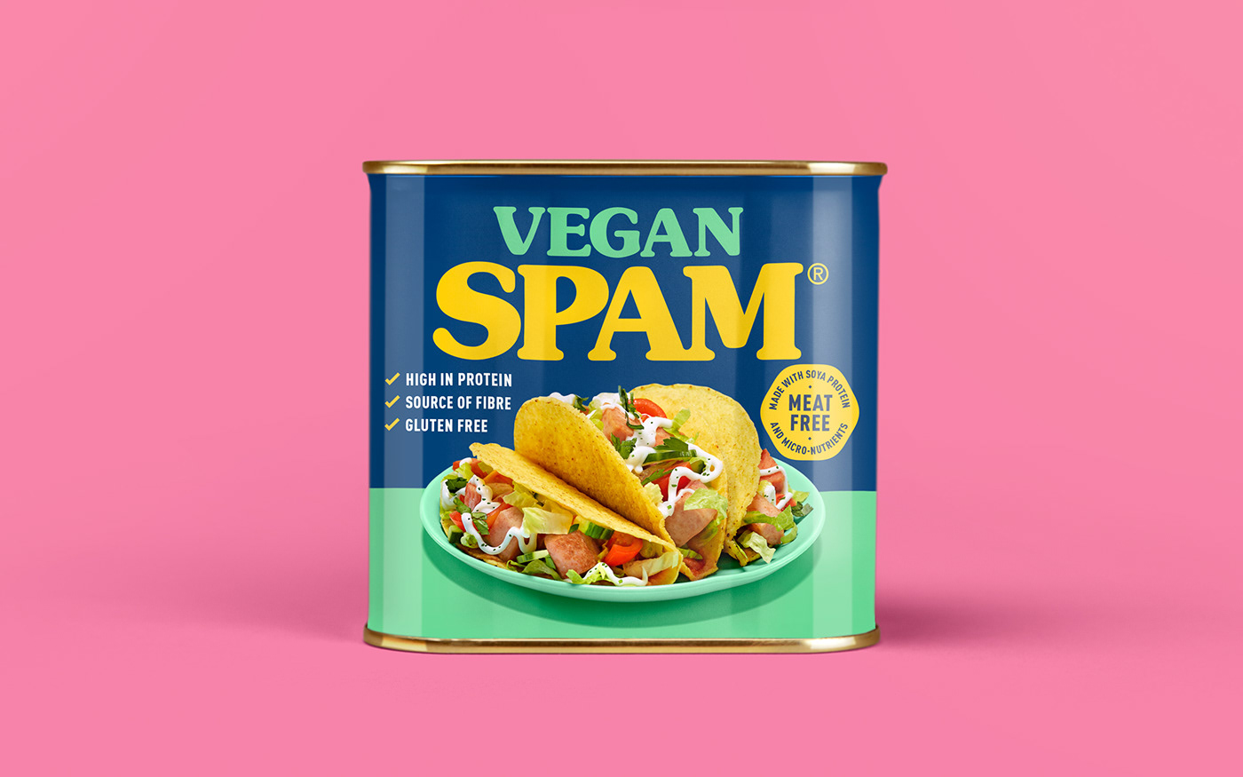 Дизайн упаковки, Айдентика, Vegan SPAM, Robot Food
