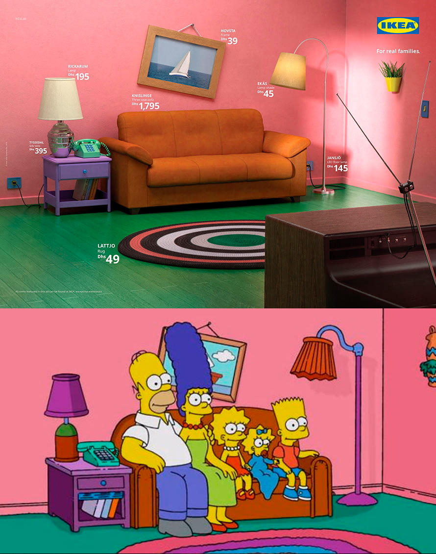 Рекламная кампания, «Симпсоны», «Очень странные дела», «Друзья», IKEA