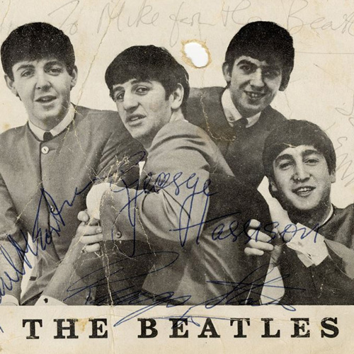 Музыка, Аукцион, The Beatles