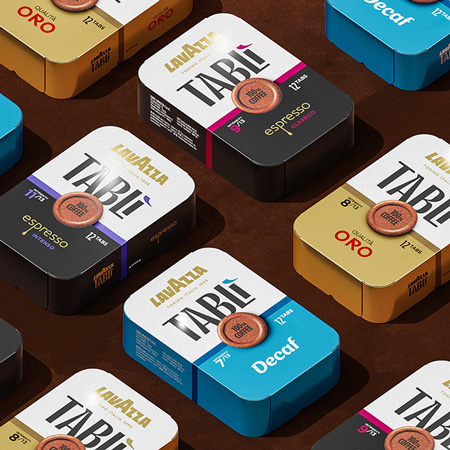 Дизайн этикетки, Дизайн упаковки, Tablì, Lavazza, Bellissimo