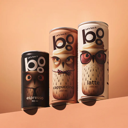 Дизайн этикетки, Дизайн упаковки, Royal Armenia Boo, Boo Iced Coffee, Backbone Branding
