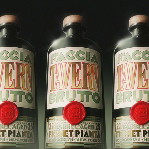 Дизайн этикетки, Дизайн упаковки, Tavern, Fernet Faccia Brutto